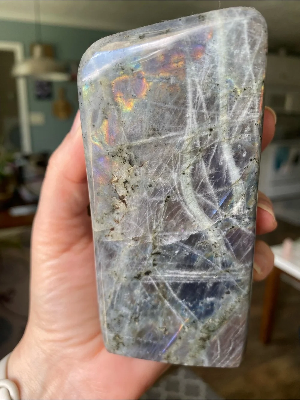 ✨ Double Flash Labradorite Freeform – 4.5 Inches ✨